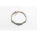 Sterling Bracelet 925 Silver Vintage Design Marcasite Green Onyx Womens A486